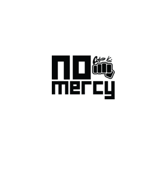 No mercy cobra kai model alb pe tricou