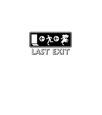 Last Exit model roz deschis pe tricou