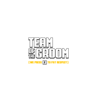 Team of the Groom model albastru jeanși pe tricou