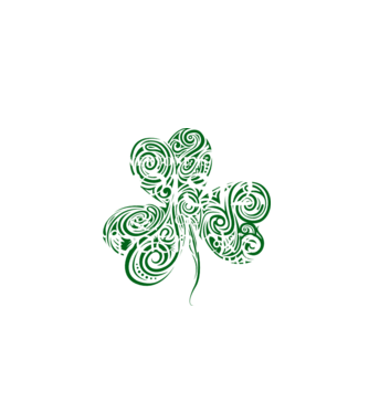 Everyone is irish shamrock model negru pe tricou