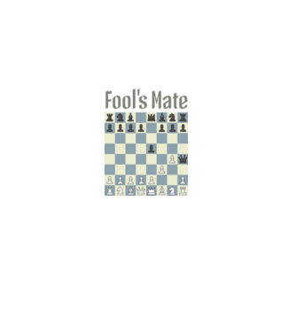 fool's mate model negru pe tricou