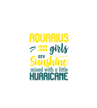 Sunshine with Hurricane AQUARIUS model negru pe tricou