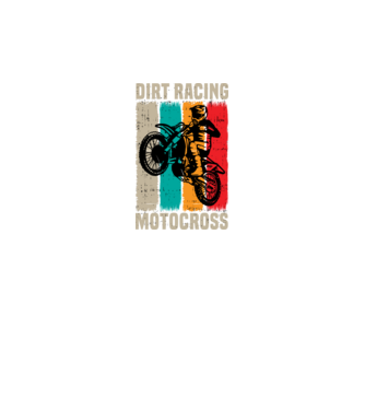 motocross model negru pe tricou