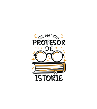 Cel mai profesor istorie model alb pe tricou