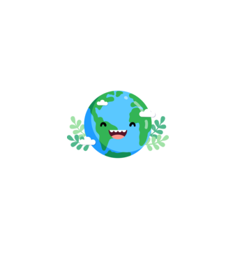 Earth smiley model alb pe tricou