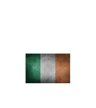 IRELAND model negru pe tricou
