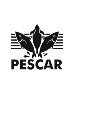 Pescar original model alb pe tricou