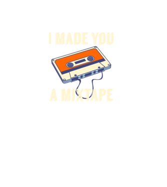 Mixtape model negru pe tricou
