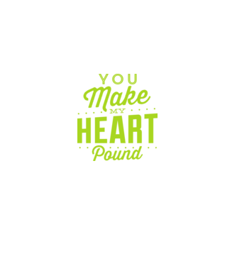 Make my heart model negru pe tricou