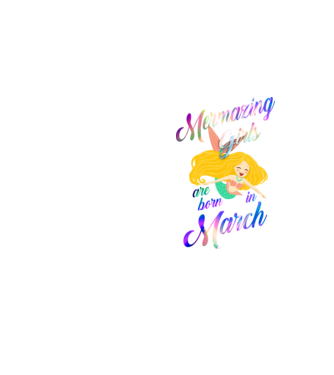 Mermazing girls are born march model galben neon pe tricou