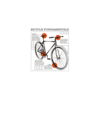 Bicycle fundamentals model gri pe tricou