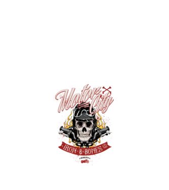 Motor City model negru pe tricou