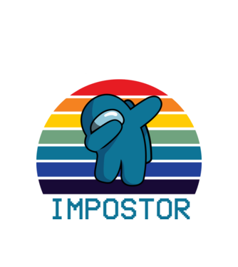 Impostor model alb pe tricou