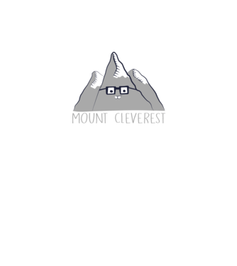 Mount cleverest model negru pe tricou