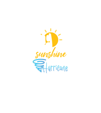 May Girls are Sunshine mixed with a little Hurricane model negru pe tricou