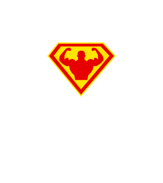 Superom model negru pe tricou