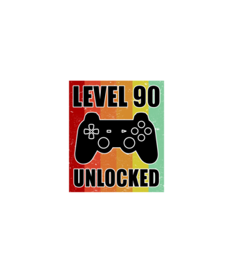 Level 90 unlocked retro gamer model negru pe tricou
