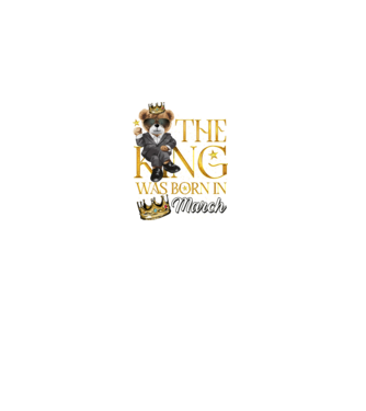 The king was born int MARCH model negru pe tricou