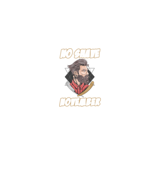 No shave November model negru pe tricou
