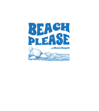 Beach please, e Marea Neagră! model alb pe tricou