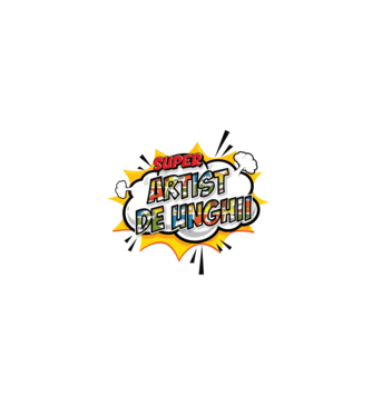 Super Artist de unghii model alb pe tricou