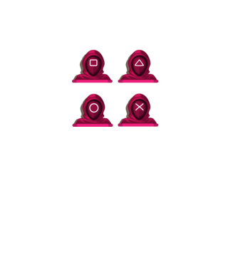 squid game characters model negru pe tricou