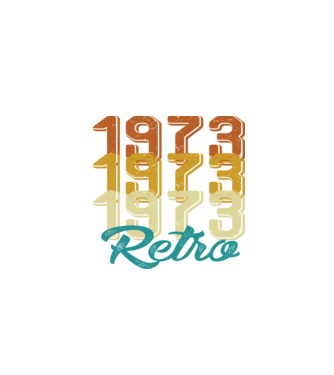 1973 retro model alb pe tricou
