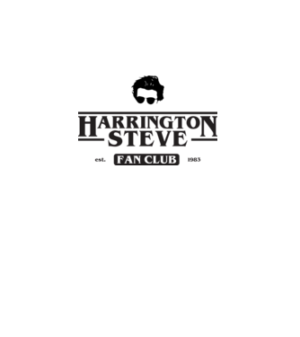 steve harrington fan club model alb pe tricou