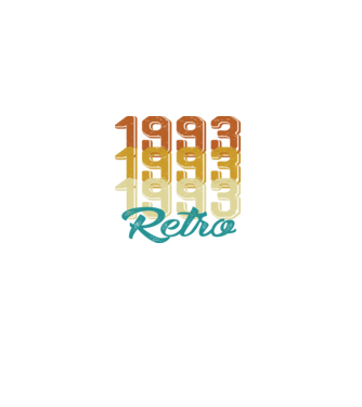 1993 retro model alb pe tricou