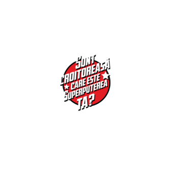 sunt croitoreasă, care este superputerea ta? model negru pe tricou