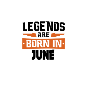 Legends are born in June model gri pe tricou