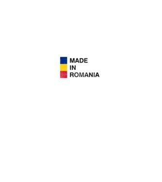 made in romania model negru pe tricou