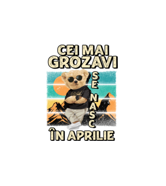 RETRO teddy APRILIE model alb pe tricou