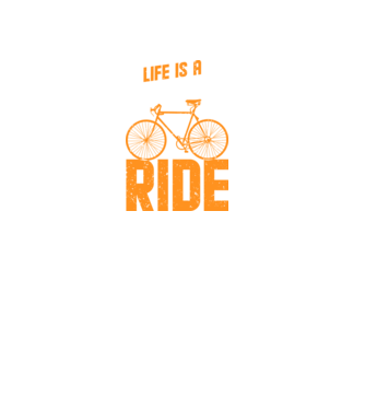 Life is a beautiful ride model negru pe tricou