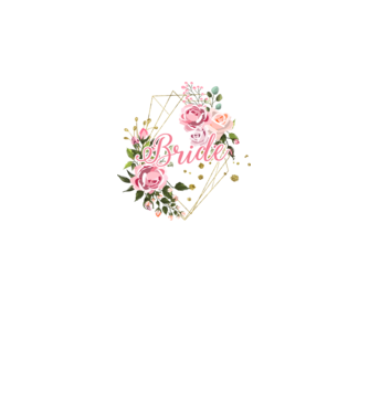 BRIDE roses floral model alb pe tricou