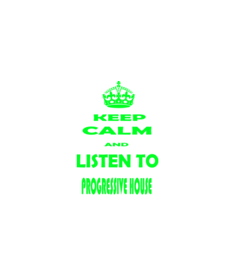 Keep Calm and Listen to prog-house model negru pe tricou