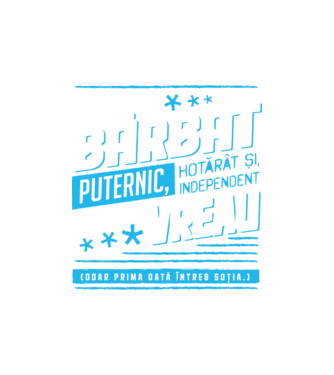 Sunt un bărbat puternic model nisipiu pe tricou
