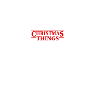 Christmas Things model negru pe tricou
