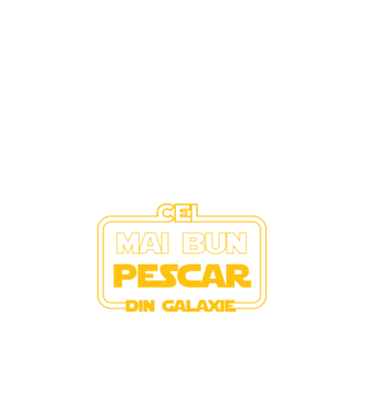 Cel mai bun pescar din galaxie model negru pe tricou