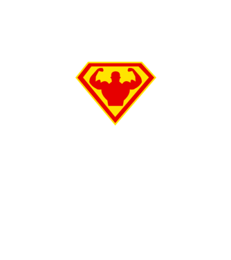 Superom model negru pe tricou