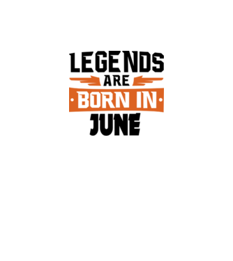 Legends are born in June model galben neon pe tricou