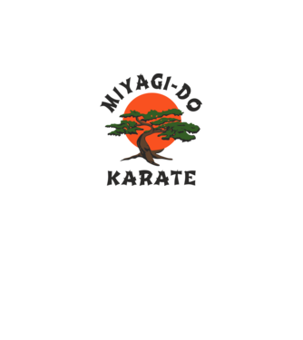 Miyagi-do karate cobra kai model alb pe tricou