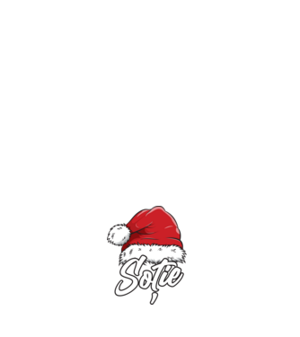 soție Santa Hat model alb pe tricou