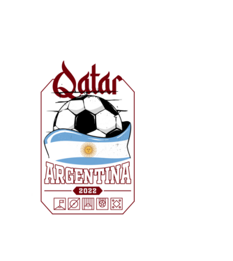 Qatar teams Argentina model alb pe tricou