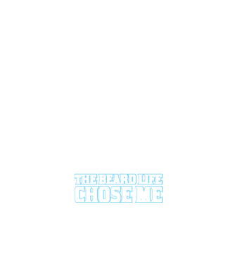 'I didn''t choose the beard life' model negru pe tricou