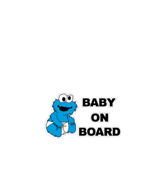 Baby Monster model alb pe tricou