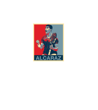Carlos Alcaraz model negru pe tricou