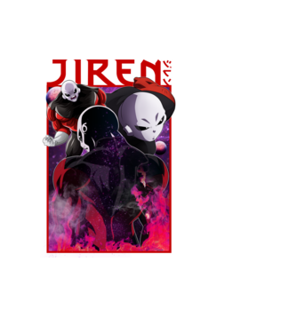 jiren dragonball model negru pe tricou