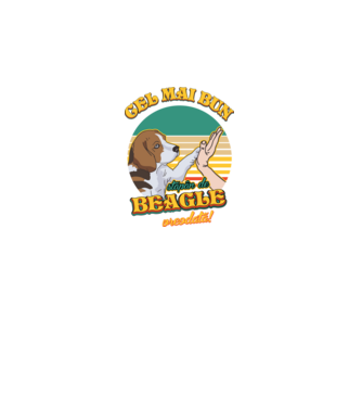 Cel mai bun stăpân de beagle vreodată! model negru pe tricou