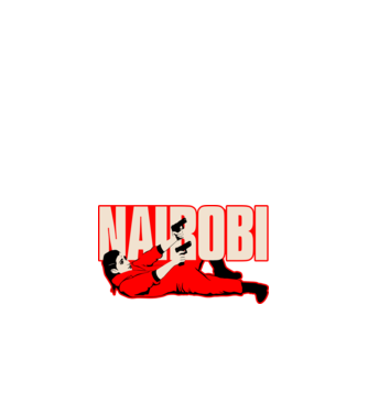 nairobi la casa de papel model negru pe tricou
